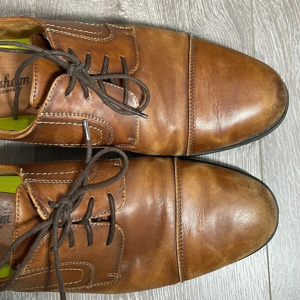 Florsheim Finance Cap Toe Oxfords Cognac 10D